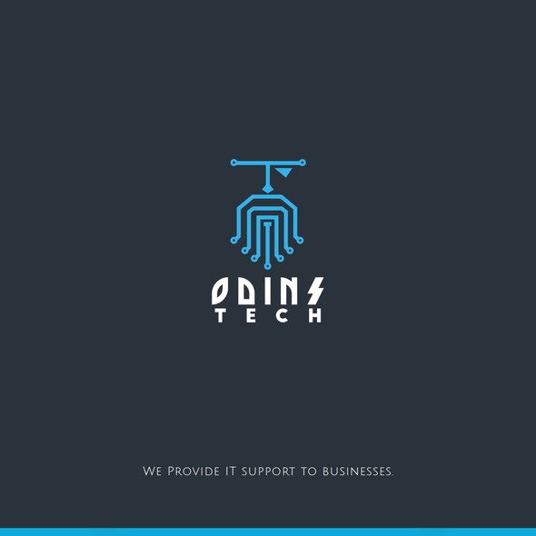 Odin logo with the title 'Logo for IT company'