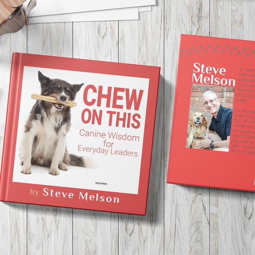 Mockup book cover with the title 'Book Cover for CHEW ON THIS'