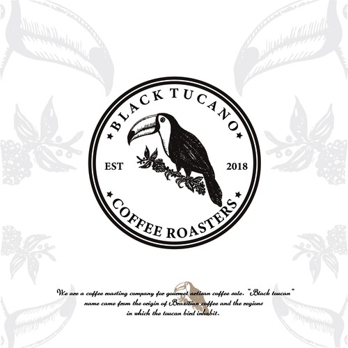 Toucan logo with the title 'Black Tucano'