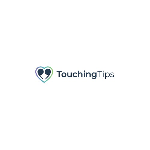 Motivational logo with the title 'Touching Tips'