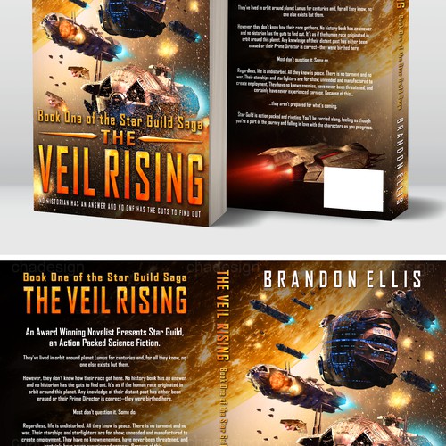 War book cover with the title 'Science Fiction Book Cover'