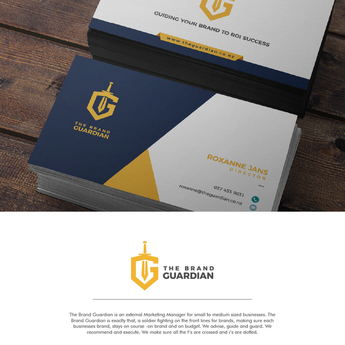 Name card design with the title 'logo and name card design'