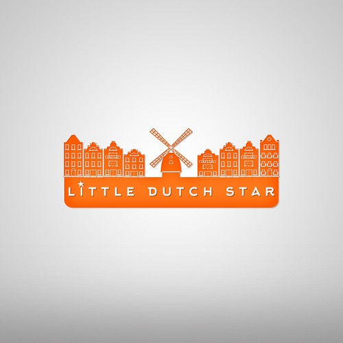 Dutch design with the title 'Traditional seamless Dutch houses windmill LittleDutchStar'