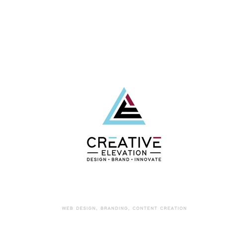 Content logo with the title 'In need of a creative logo rebranding to help bring the spark back to a design company'