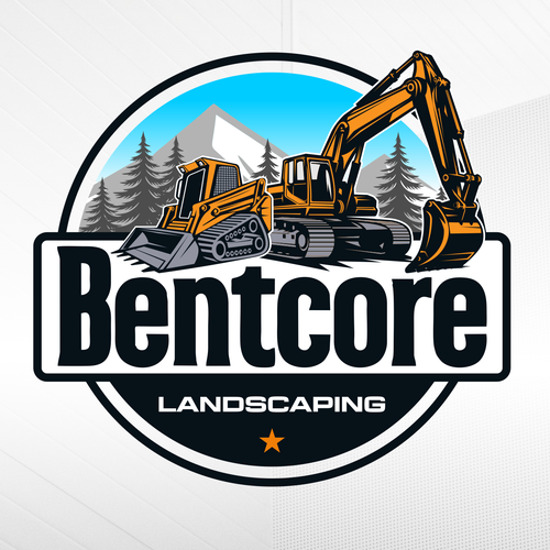 Earth mover logo with the title 'Bentcore — Built Bold for the Land'