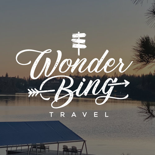 Best logo with the title 'Wonder Bing Travel'