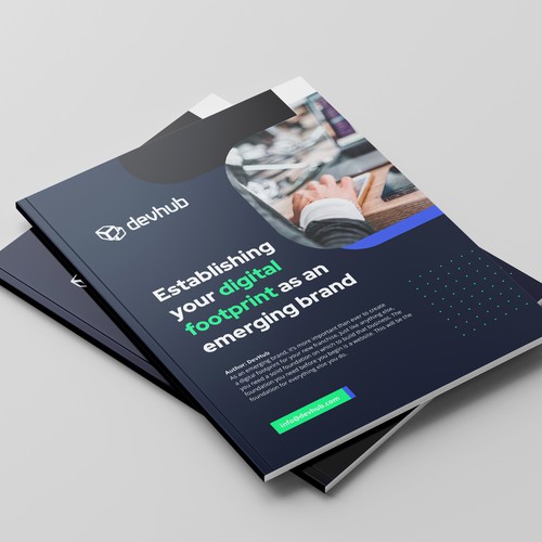 Footprint design with the title 'E-book design'