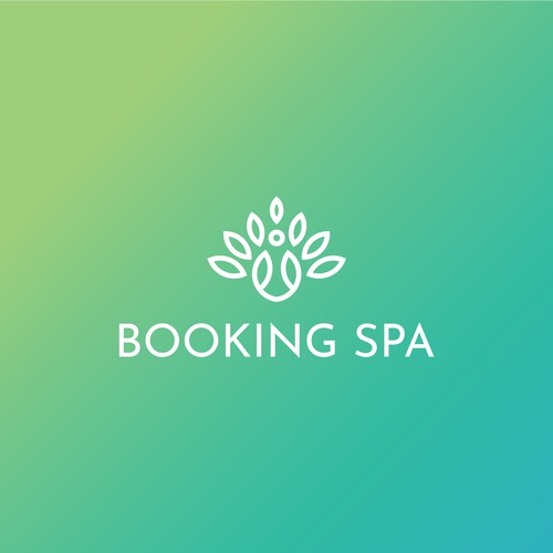 Corporate design logo with the title 'Booking spa logo'