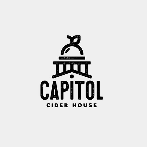 Cider logo with the title 'Logo concept for cider manufacture'