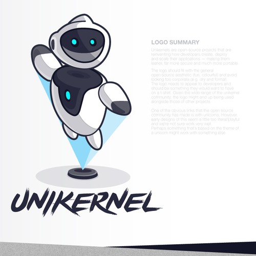 Bot logo with the title 'Unikernel Logo'