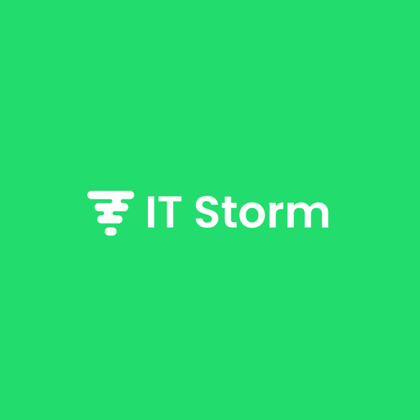 Vortex logo with the title 'IT storm'