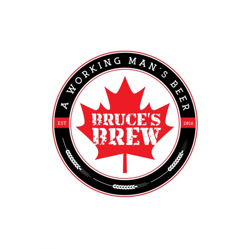 Hop design with the title 'Logo design for a Canadian craft beer company'