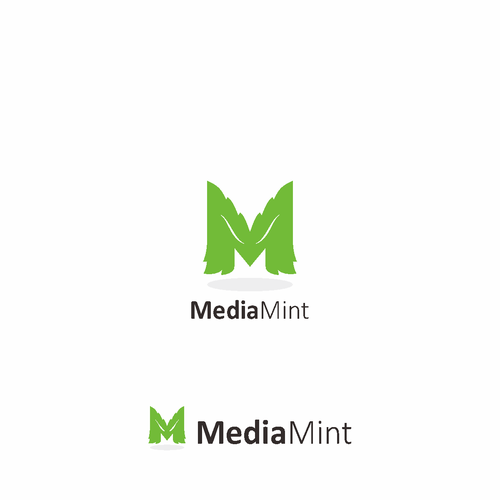 Media brand with the title 'Logo draft for MediaMint'