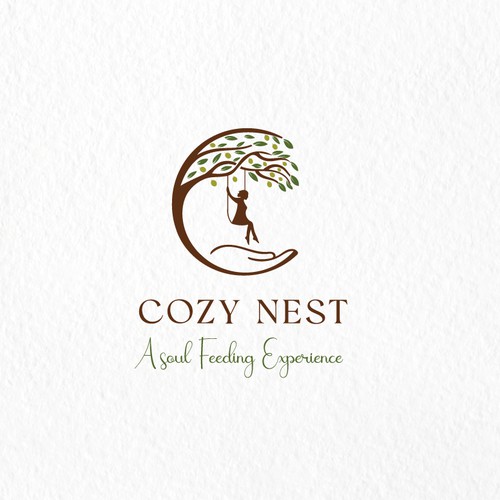 Olive logo with the title 'Cozy nest logo'