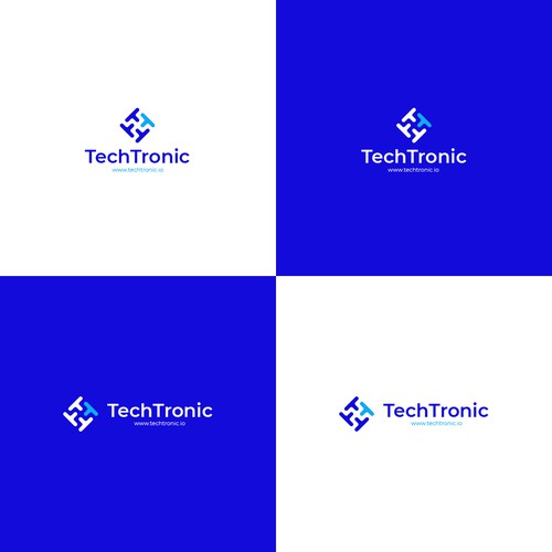 Cobalt blue logo with the title 'Logo for TechTronic startup'