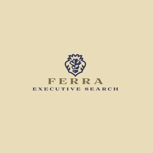 Recruitment logo with the title 'Ferra Executive Search - Logotype design'