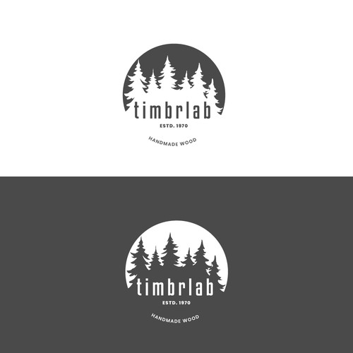 Timber logo with the title 'A logo design for a Timber Corporation'