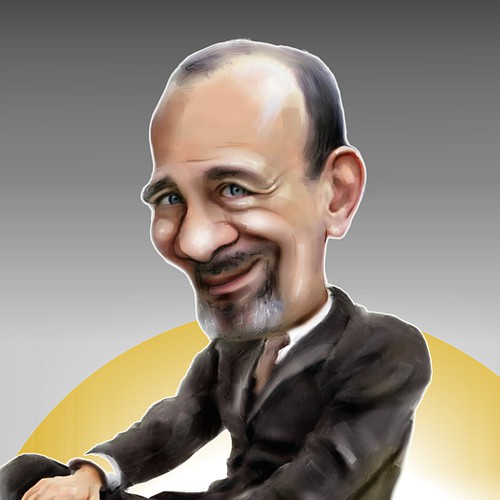 Comedy design with the title 'Comedy Caricature'