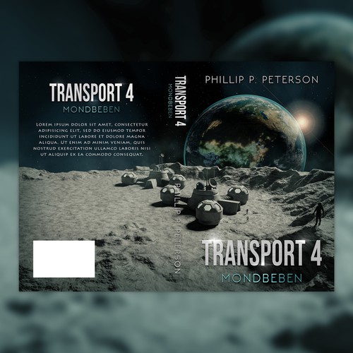 Gray book cover with the title 'Book cover contest entry'