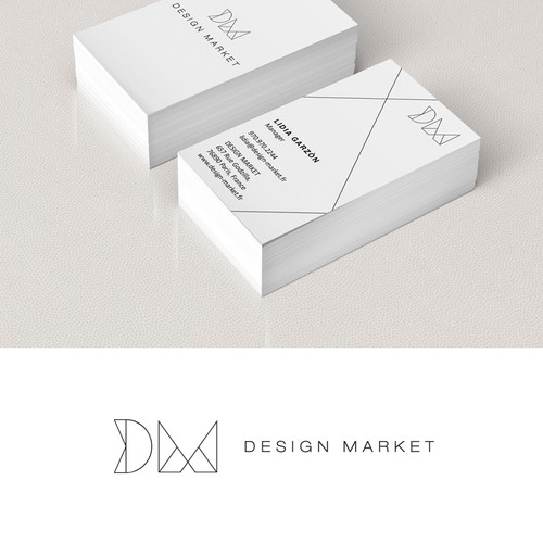 Furniture design with the title 'Logo and Business Cards / Vintage Design furniture'