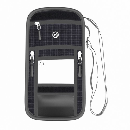 Wallet design with the title 'Neck wallet design'