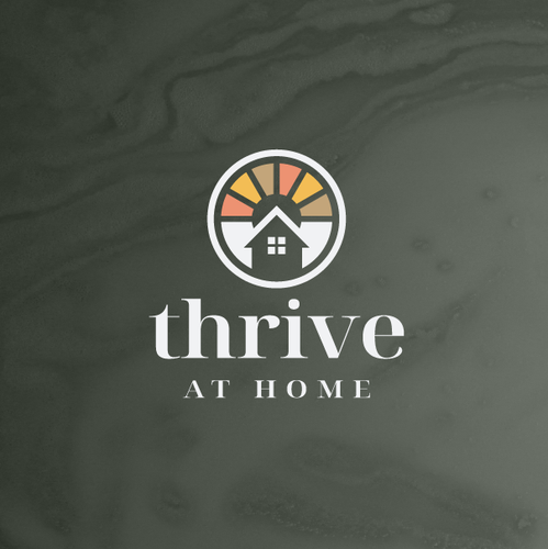 Sun logo with the title 'Thrive At Home'
