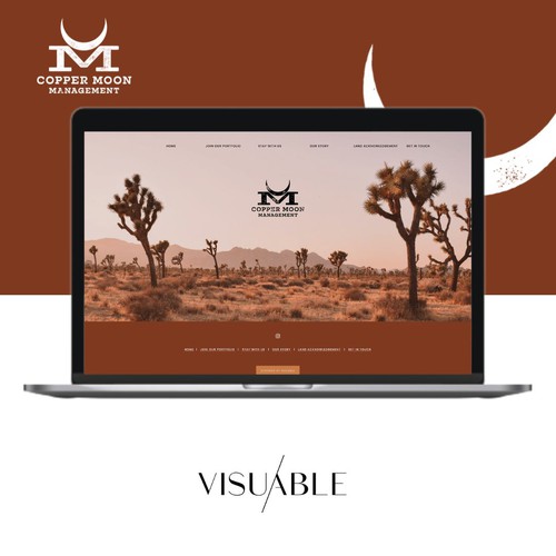 Mobile-first design with the title 'Website Design for a Boutique Property Management Brand'