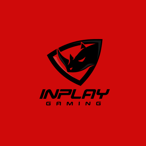 Rhino logo with the title 'Gaming Logo for InPlay'