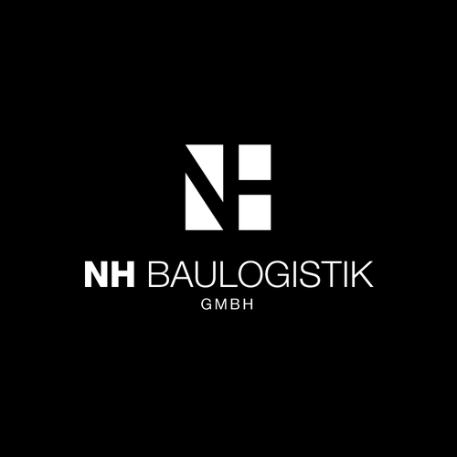 Logistics design with the title 'Logo for NH Baulogistik'