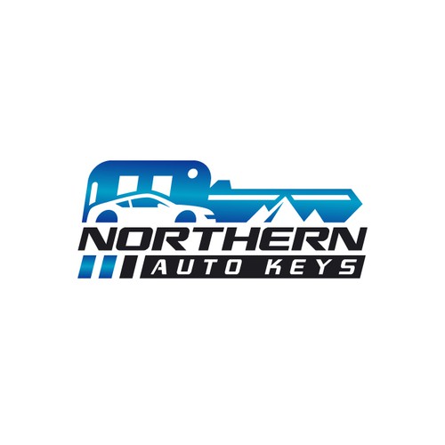 Locksmith design with the title 'Bold logo for NORTHERN AUTO KEYS'