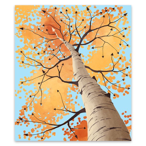 Tree artwork with the title 'Choice'