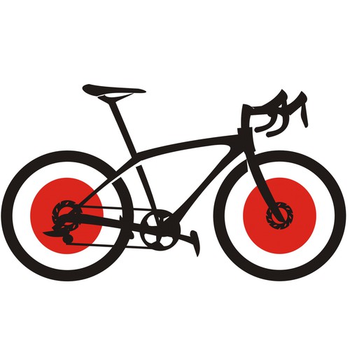 Silhouette artwork with the title 'Road Bike'