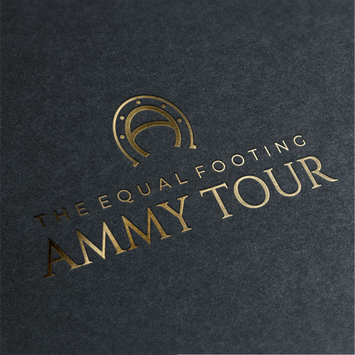 Horse stable logo with the title 'Elegant & sophisticated logo for The Equal footing Ammy Tour'