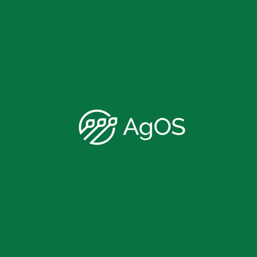 Financial service logo with the title 'AgOS Logo Design'