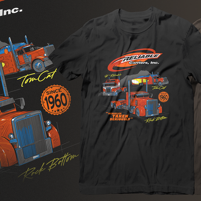 RELIABLE TRUCK CARRIERS T-SHIRT DESIGN