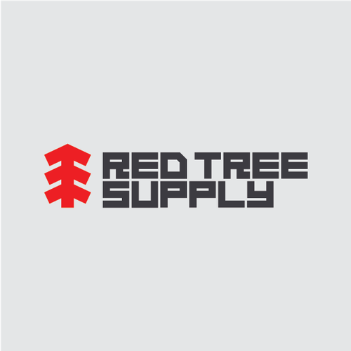 Corporate identity logo with the title 'Logo concept for Red Tree Supply'