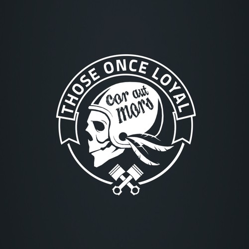 Biker logo with the title 'Bike shop logo'