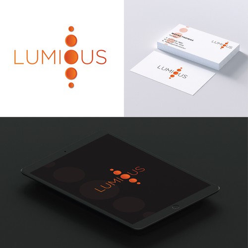 Corporate identity logo with the title 'Lumious '