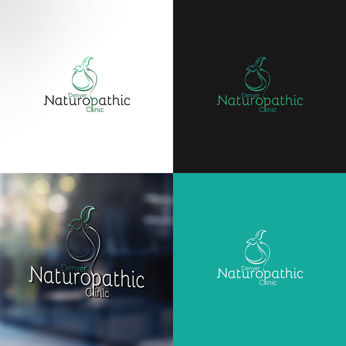 Natural medicine logo with the title 'Denver Naturopathic Clinic Logo'