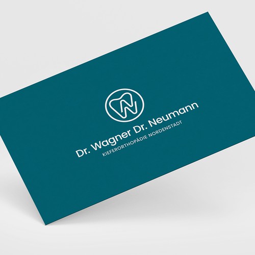 Orthodontist logo with the title 'LineArt logo design for Dr. Wagner and Dr. Neumann '
