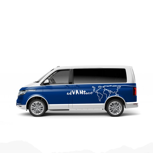 Van design with the title 'adVANture Wrap Design'