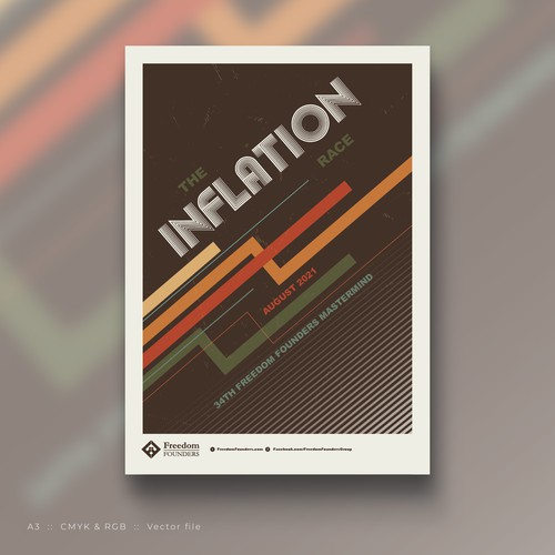 Race design with the title 'The Inflation Race'