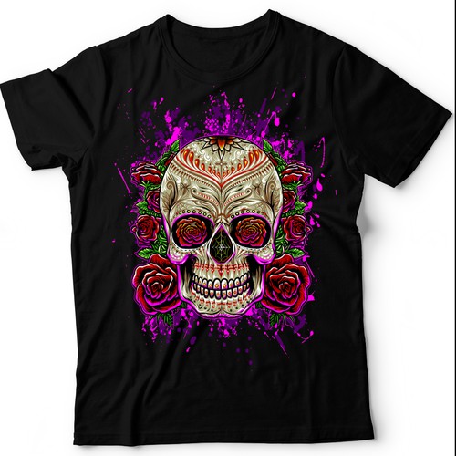 Sugar skull design with the title 'Sugar Skulls'