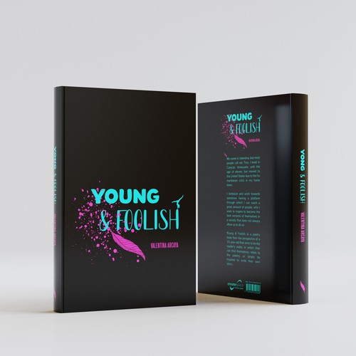 Poetry book cover with the title 'Poetry book cover'