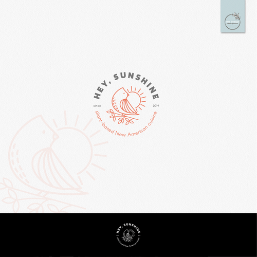 Vegan logo with the title 'Hip and modern logo for a fast casual vegan restaurant in Los Angeles'