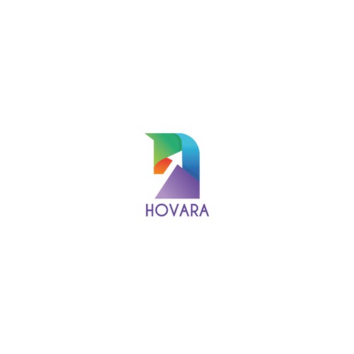 Bishop logo with the title 'Hovara logo design'