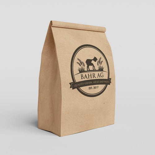 Wool design with the title 'FARM LOGO'