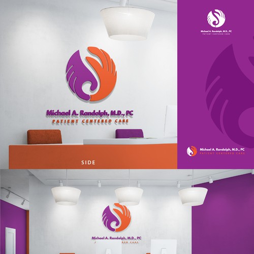 Music brand with the title 'Logo Music + 2 Hand'