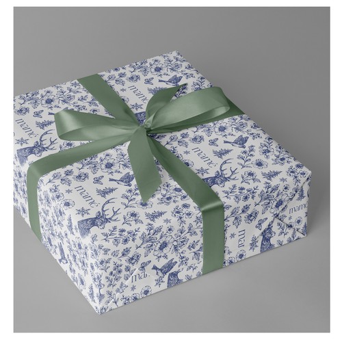 Christmas artwork with the title 'Christmas box'