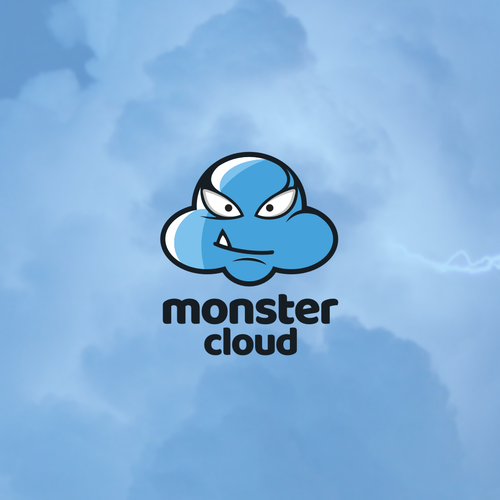 Colorful logo with the title 'monster cloud'